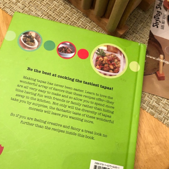 Tapas plates handmade pottery by Shydog studio New Mexico 8 plates and cookbook - Picture 5 of 9